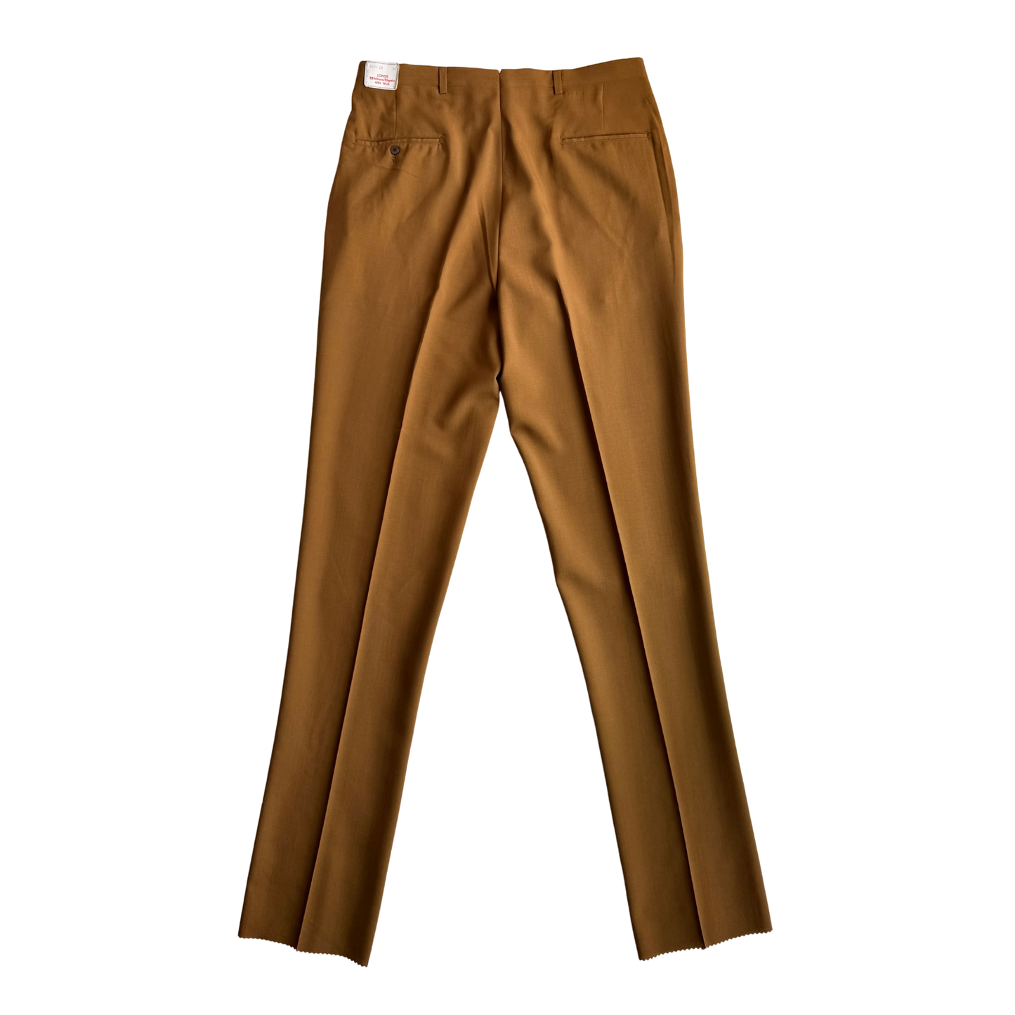 1960s Tan Sharkskin Dress Pants (36)