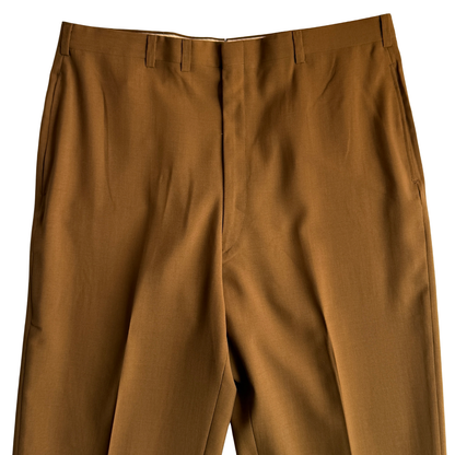 1960s Tan Sharkskin Dress Pants (36)