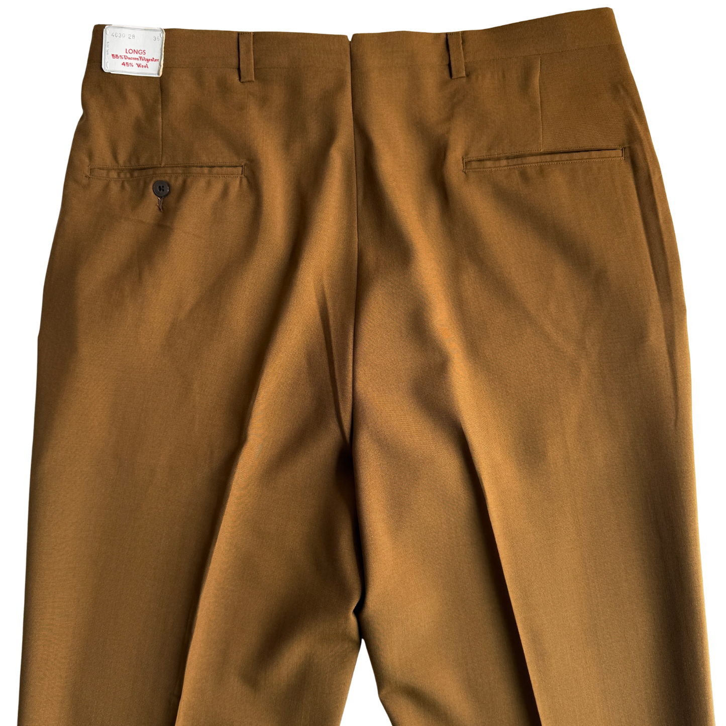 1960s Tan Sharkskin Dress Pants (36)