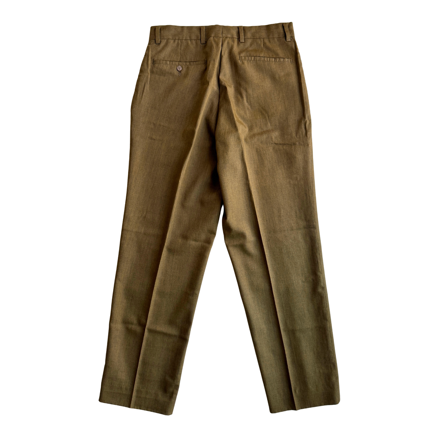 1960s Brown Sharkskin Dress Pants (30)