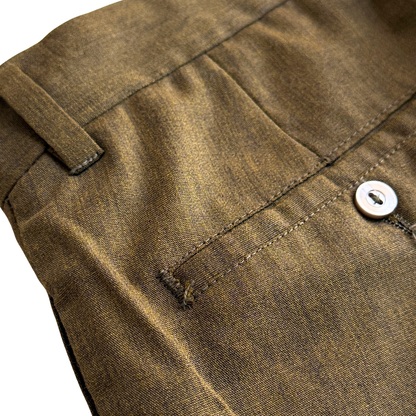 1960s Brown Sharkskin Dress Pants (30)