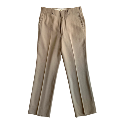 1970s Beige Brooksgate Dress Pants (31)