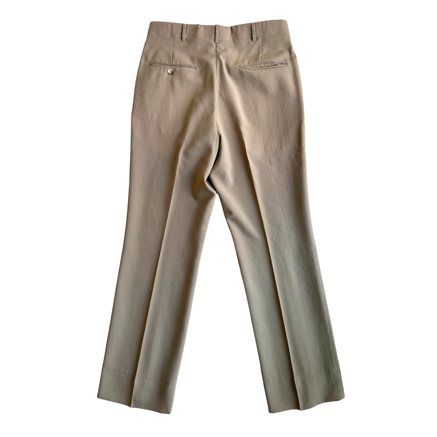 1970s Beige Brooksgate Dress Pants (31)