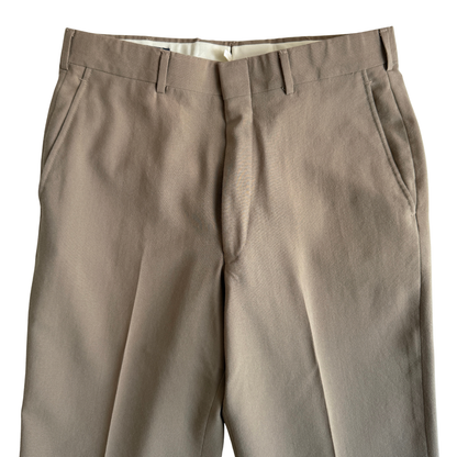 1970s Beige Brooksgate Dress Pants (31)