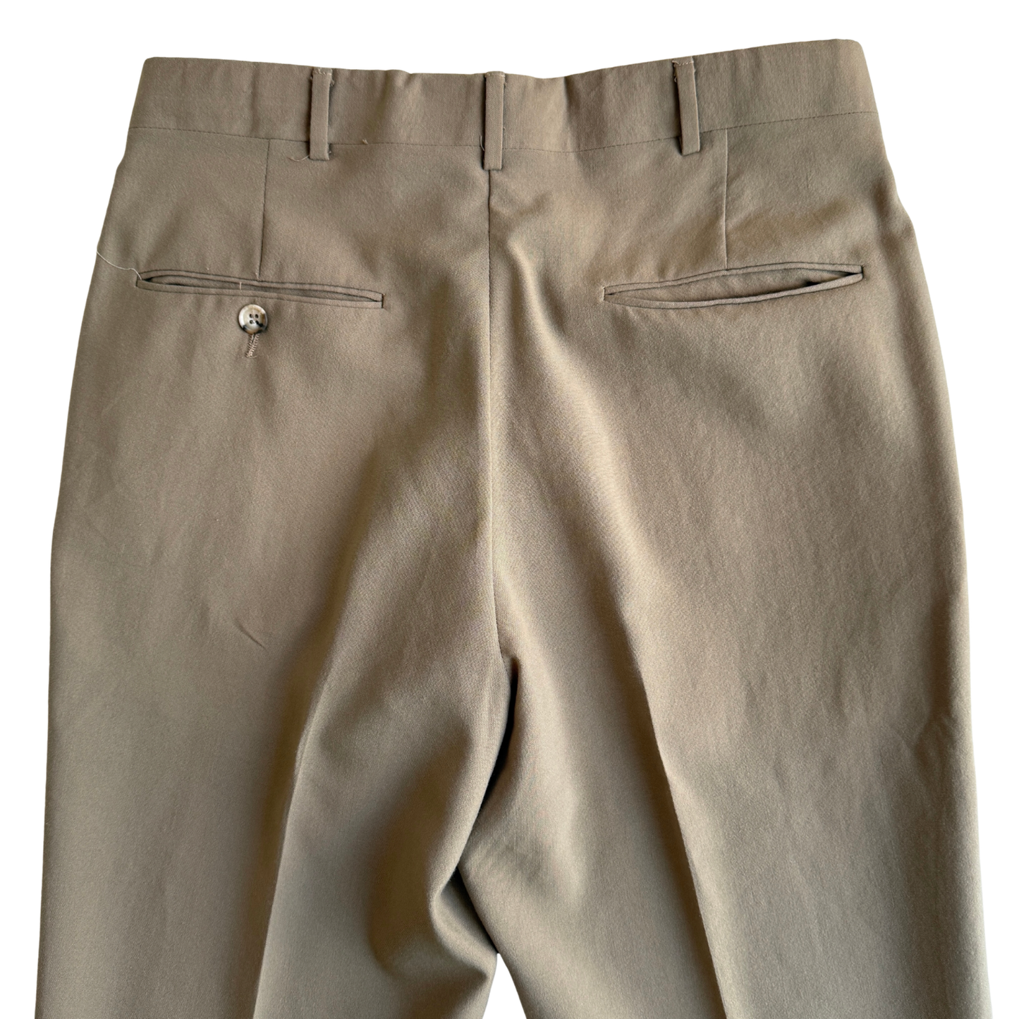 1970s Beige Brooksgate Dress Pants (31)