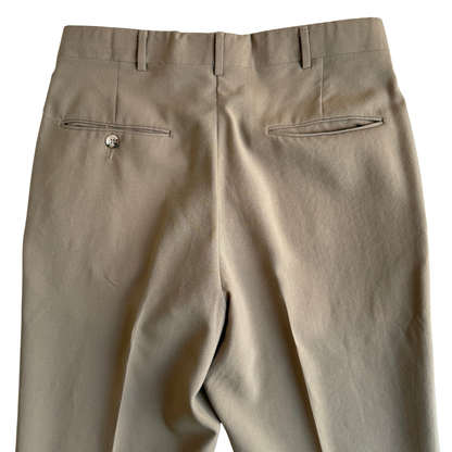 1970s Beige Brooksgate Dress Pants (31)