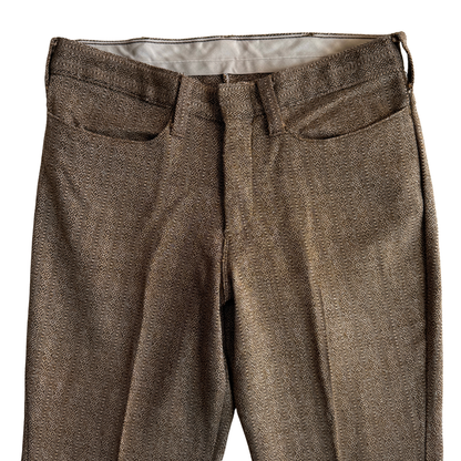 1970s Brown Geometric Mod Pants (31)