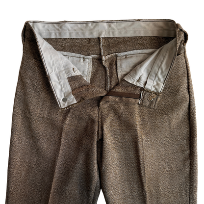 1970s Brown Geometric Mod Pants (31)