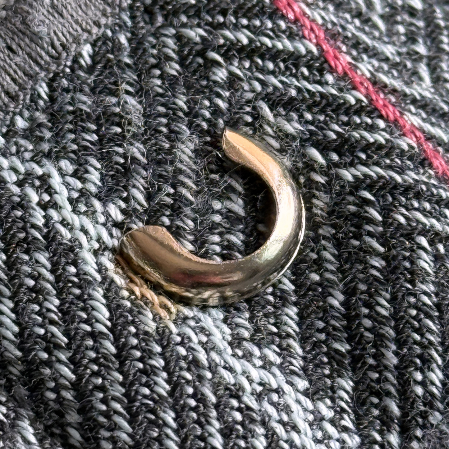 1970s Dark Grey Striped Mod Pants (30)