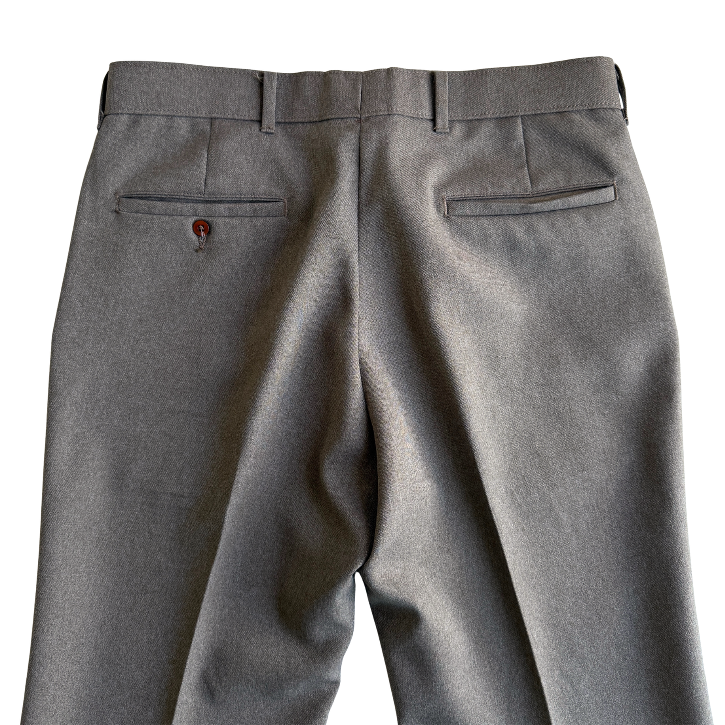 1970s Grey Sta-Prest Action Slacks Pants (33)