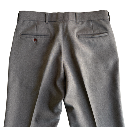 1970s Grey Sta-Prest Action Slacks Pants (33)