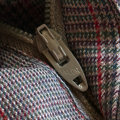 1970s Grey Glen Check Flair Pants (34)