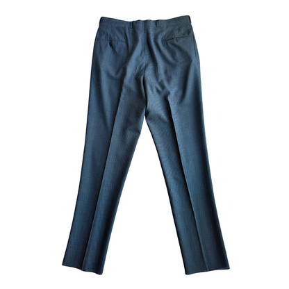 1960s Blue Glen Check Dress Pants (36)