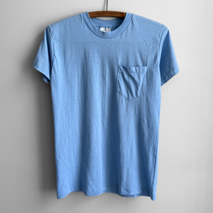 1980s Light Blue Pocket Tee