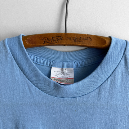 1980s Light Blue Pocket Tee