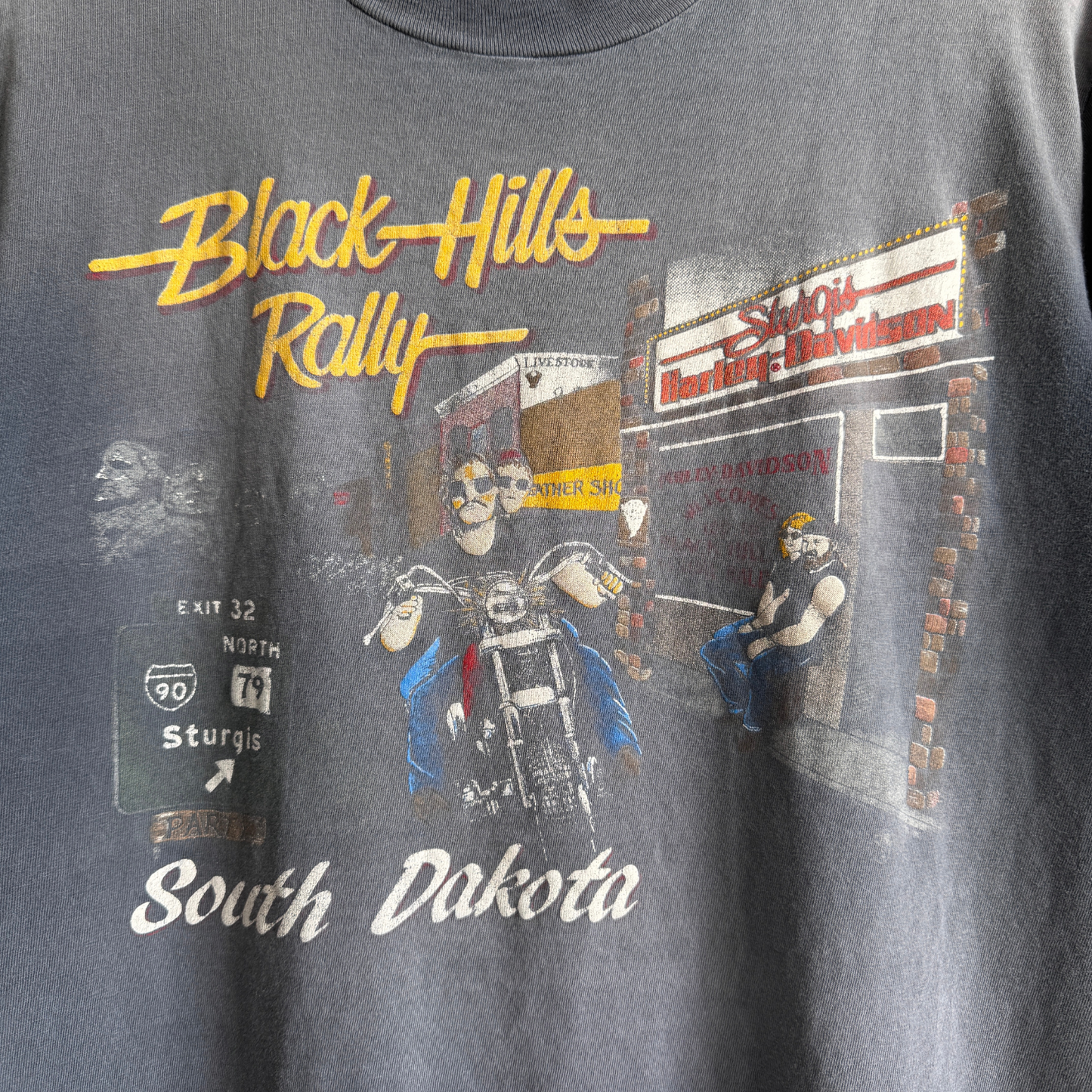 1980s Sturgis Harley Davidson Black Hills Rally Tee