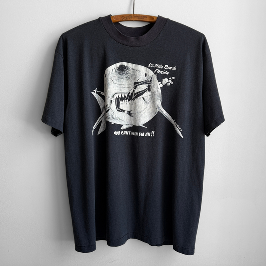 1980s Shark Attack Florida Diving Tee