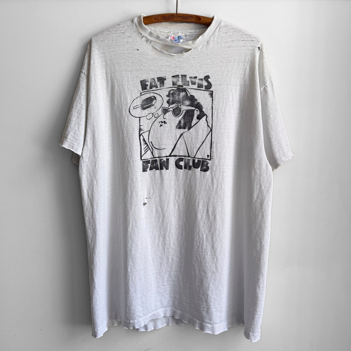 1991 Fat Elvis Fan Club Distressed Tee