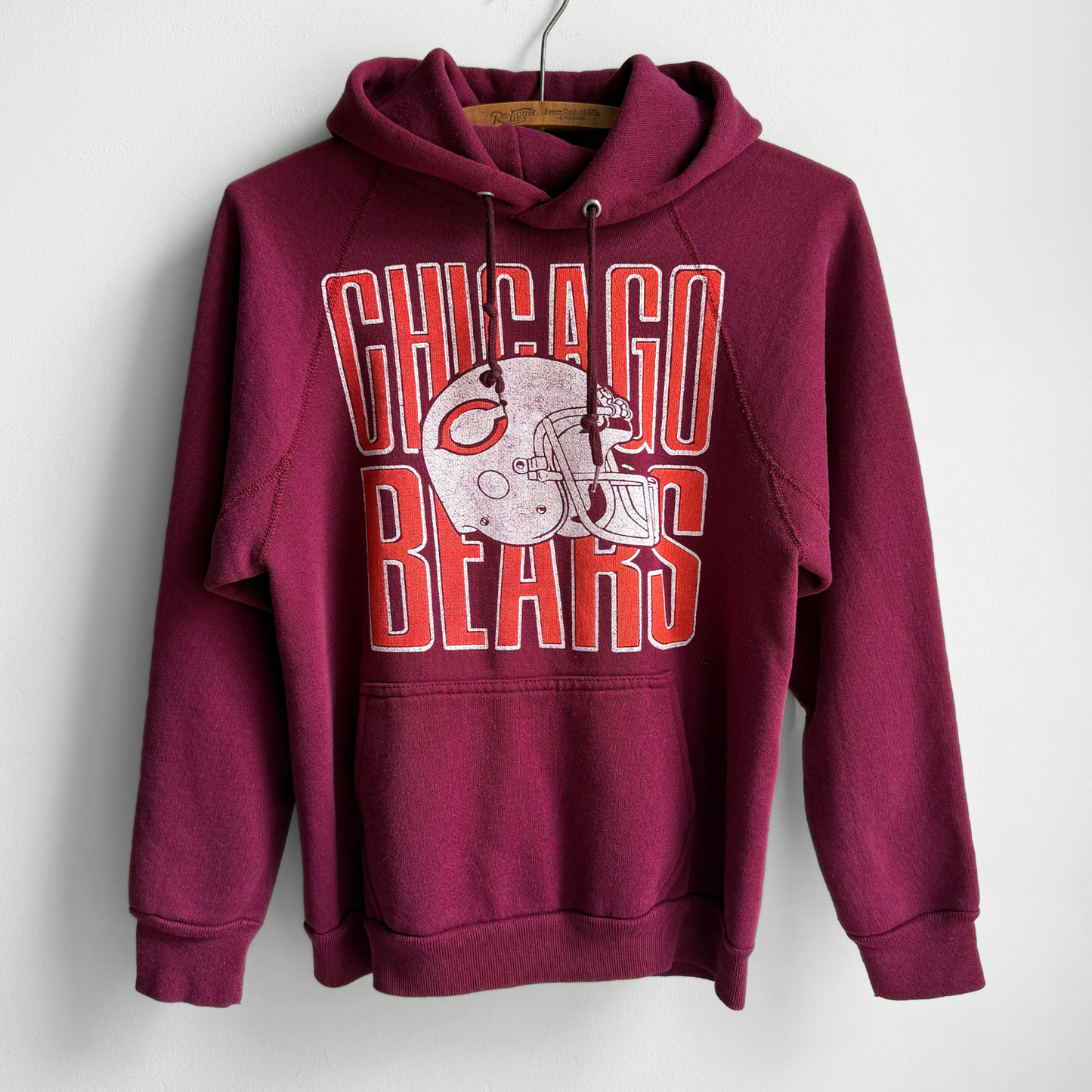 1980s Chicago Bears Team Helmet Hoodie