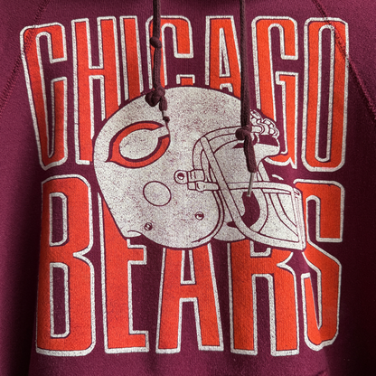 1980s Chicago Bears Team Helmet Hoodie