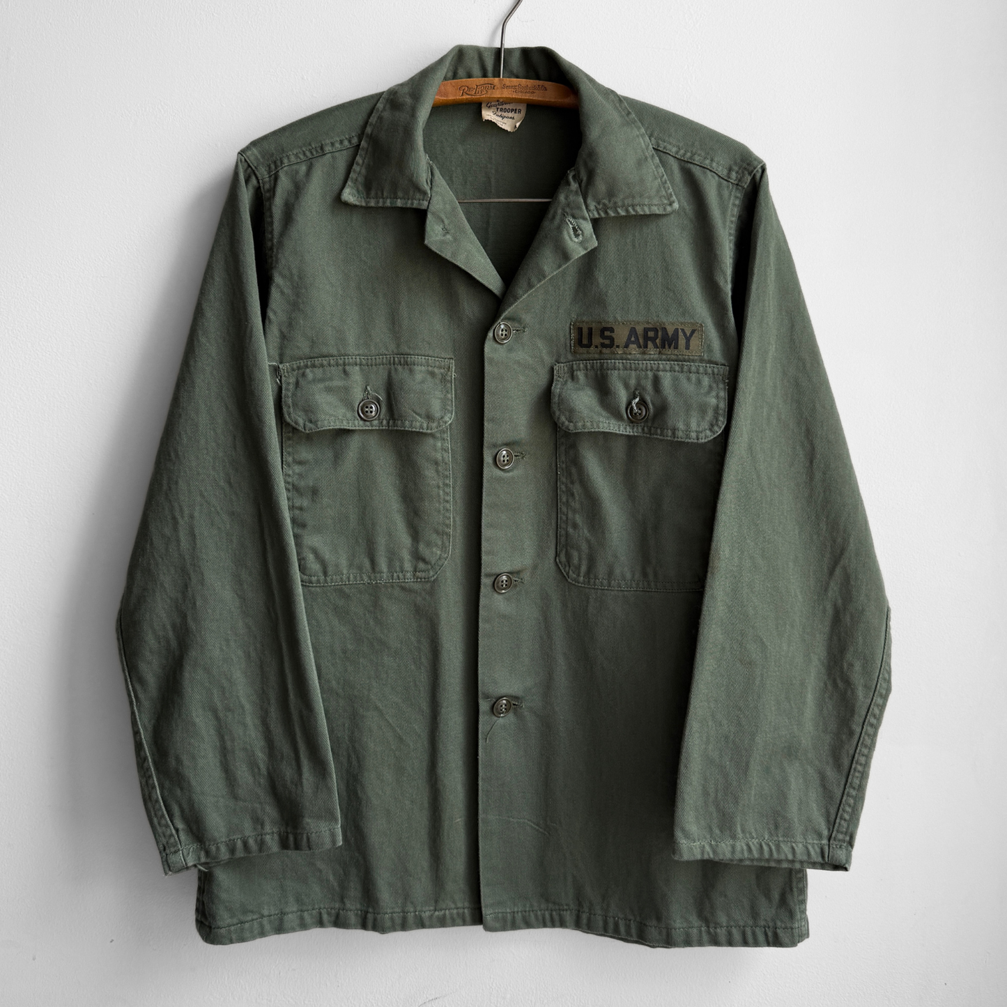 1960s U.S. Army OG 107 Fatigue Shirt