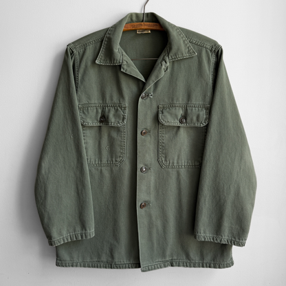 1960s U.S. Army OG 107 Fatigue Shirt