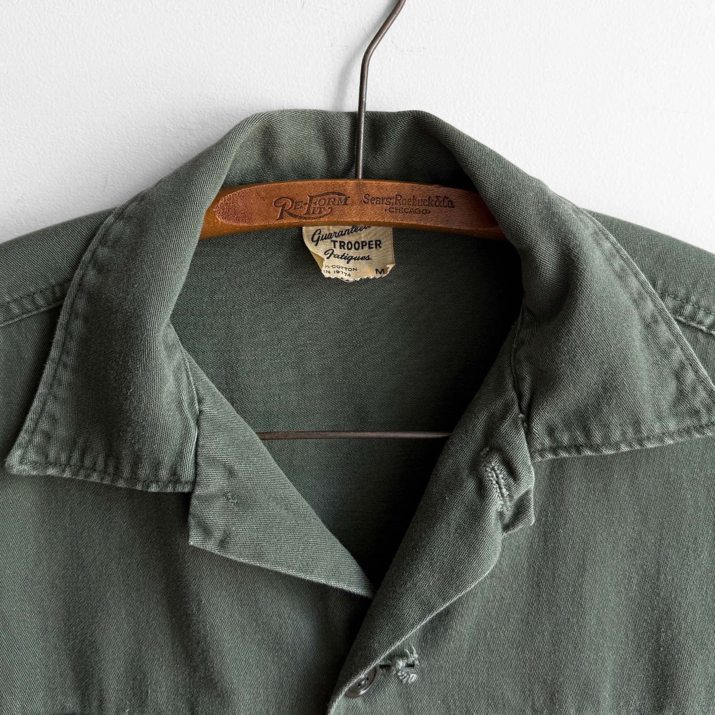1960s U.S. Army OG 107 Fatigue Shirt