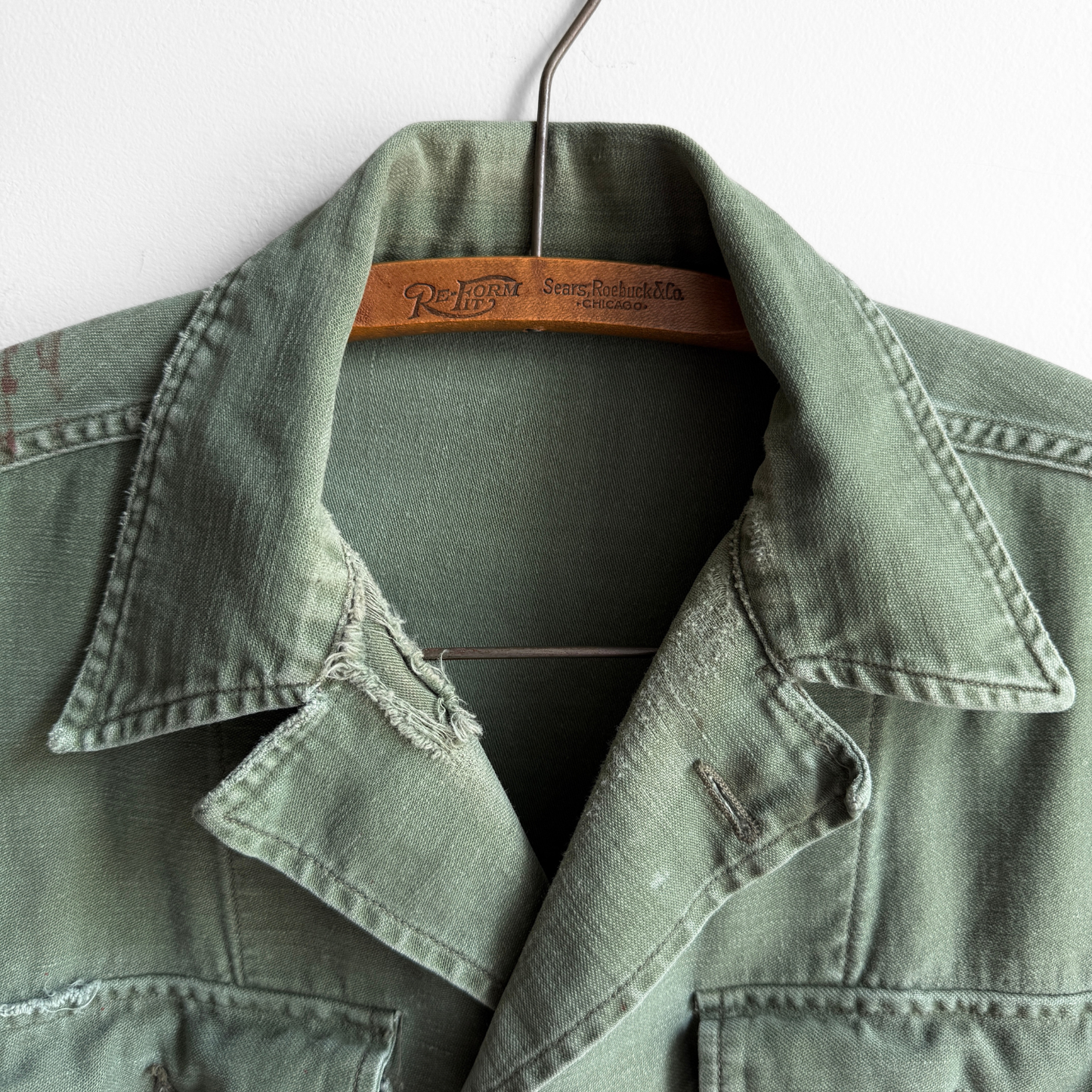 1950s U.S. Army OG 107 Fatigue Shirt
