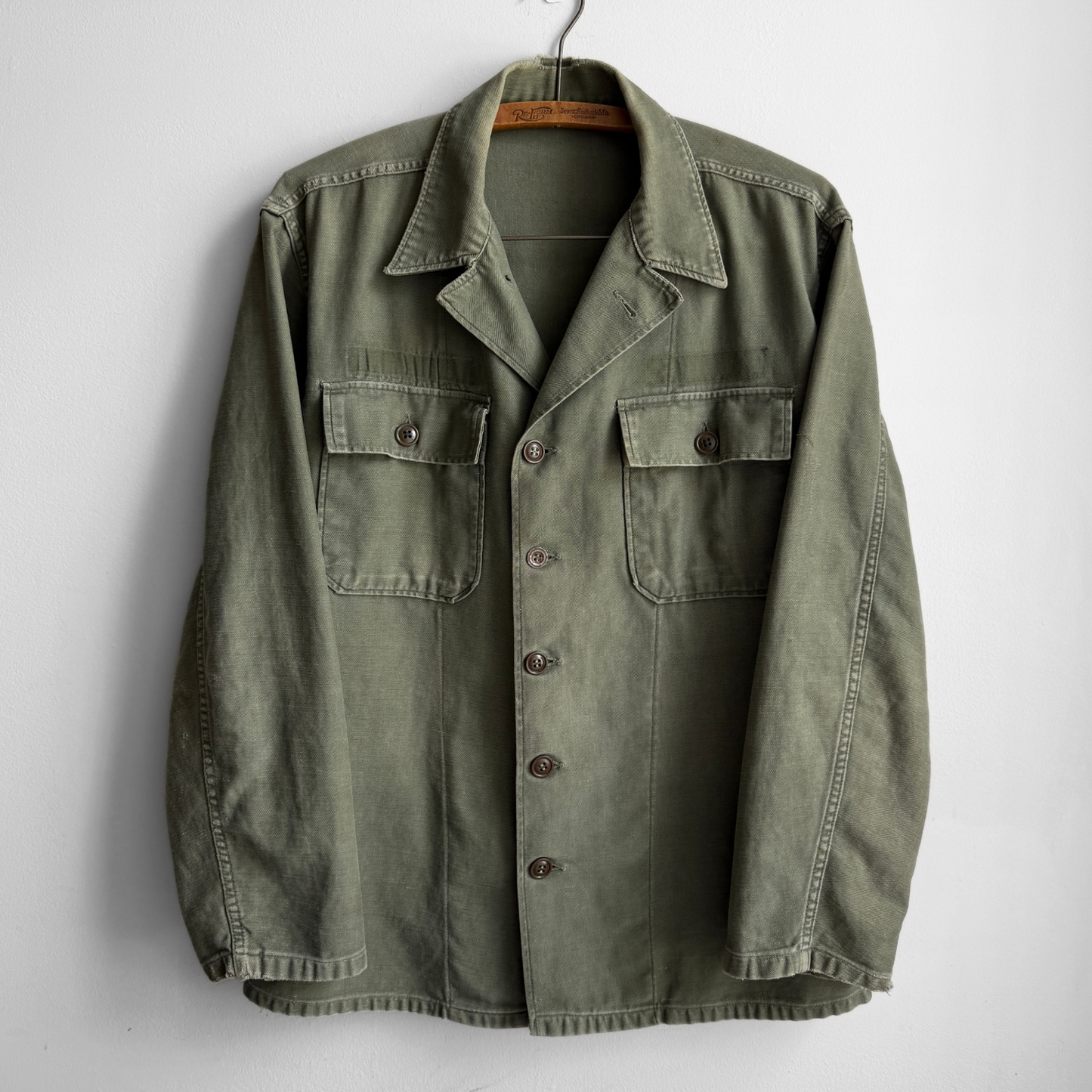 1950s U.S. Army OG 107 Fatigue Shirt
