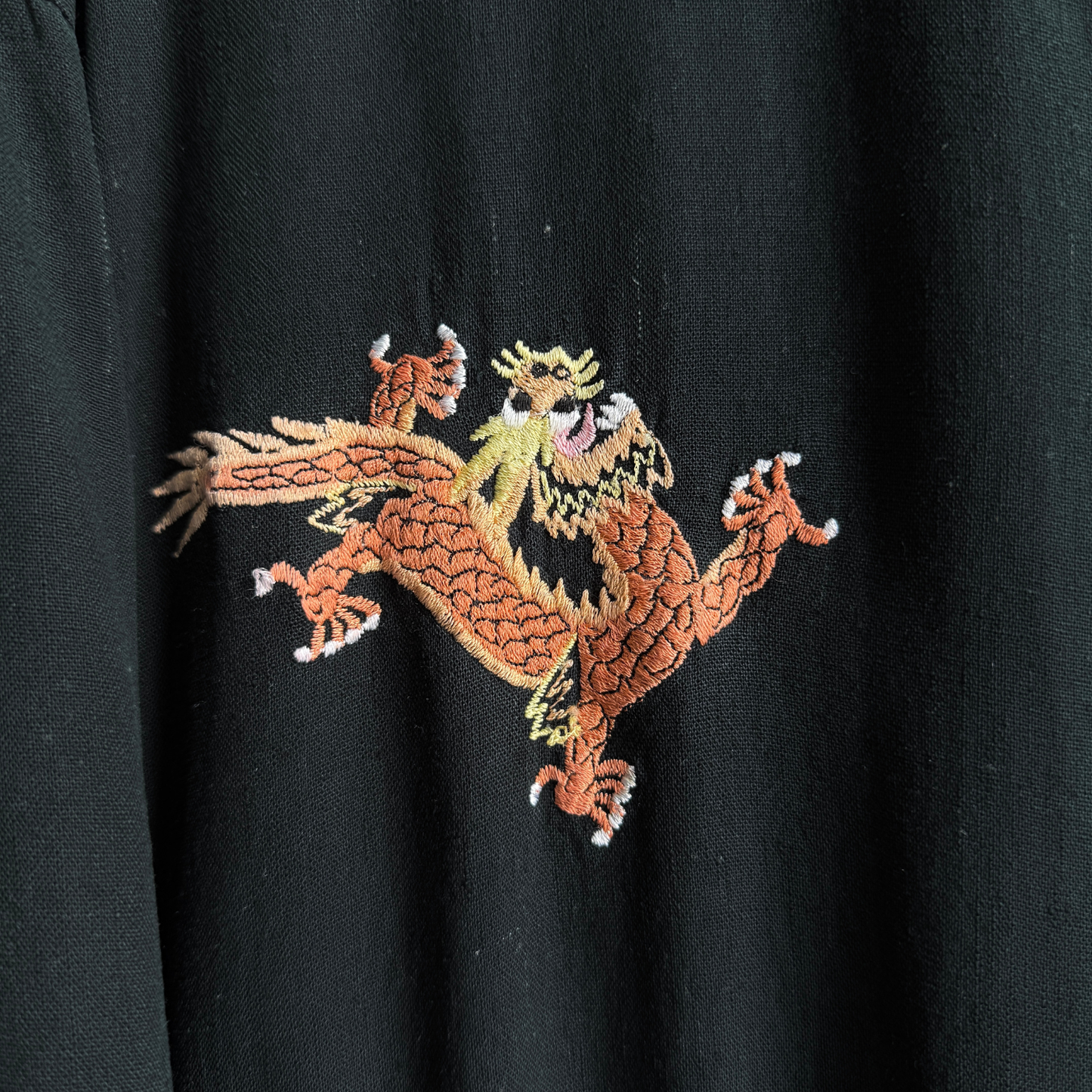 1980s Black Chinese Souvenir Bomber Jacket