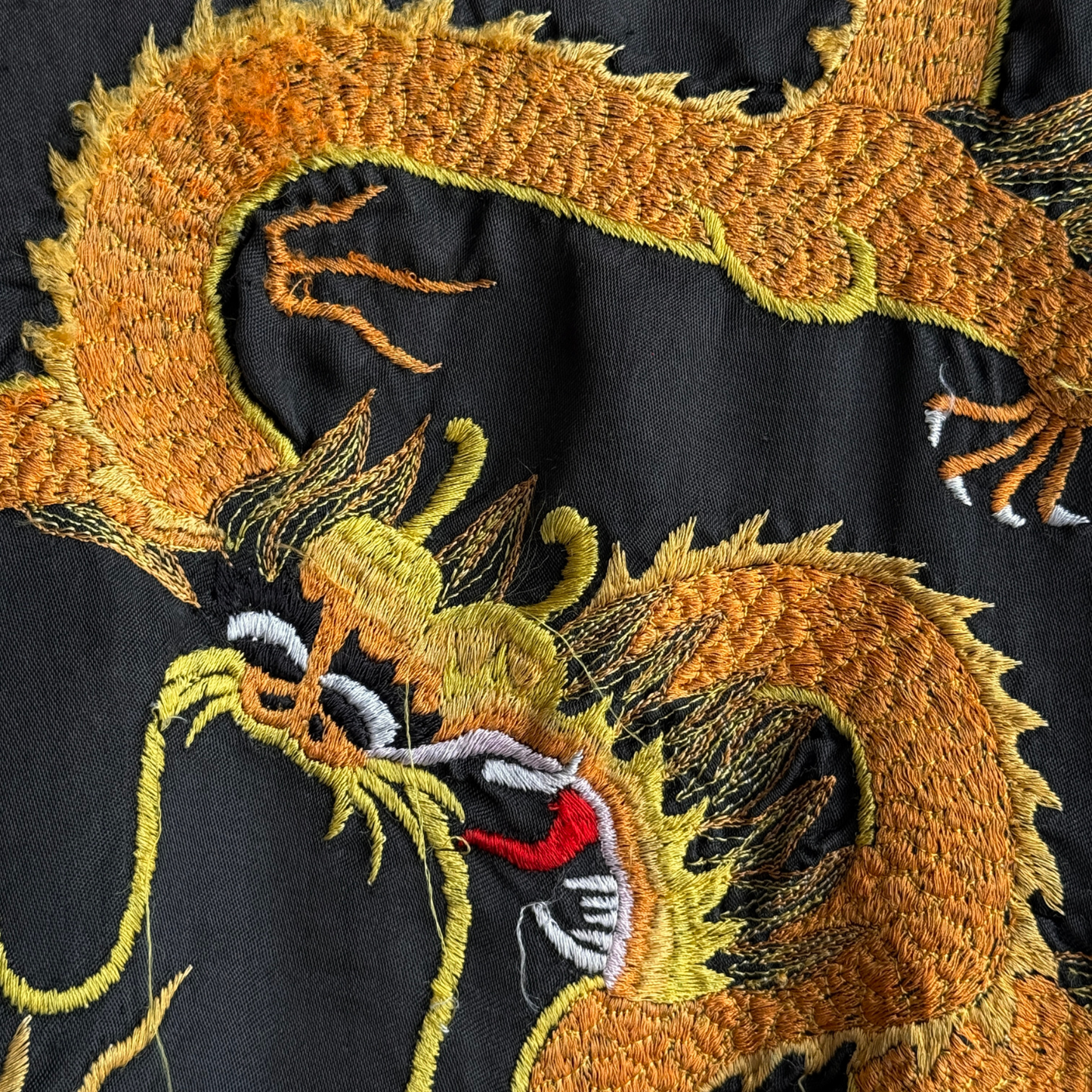 1980s Faded Black Chinese Souvenir Bomber Jacket