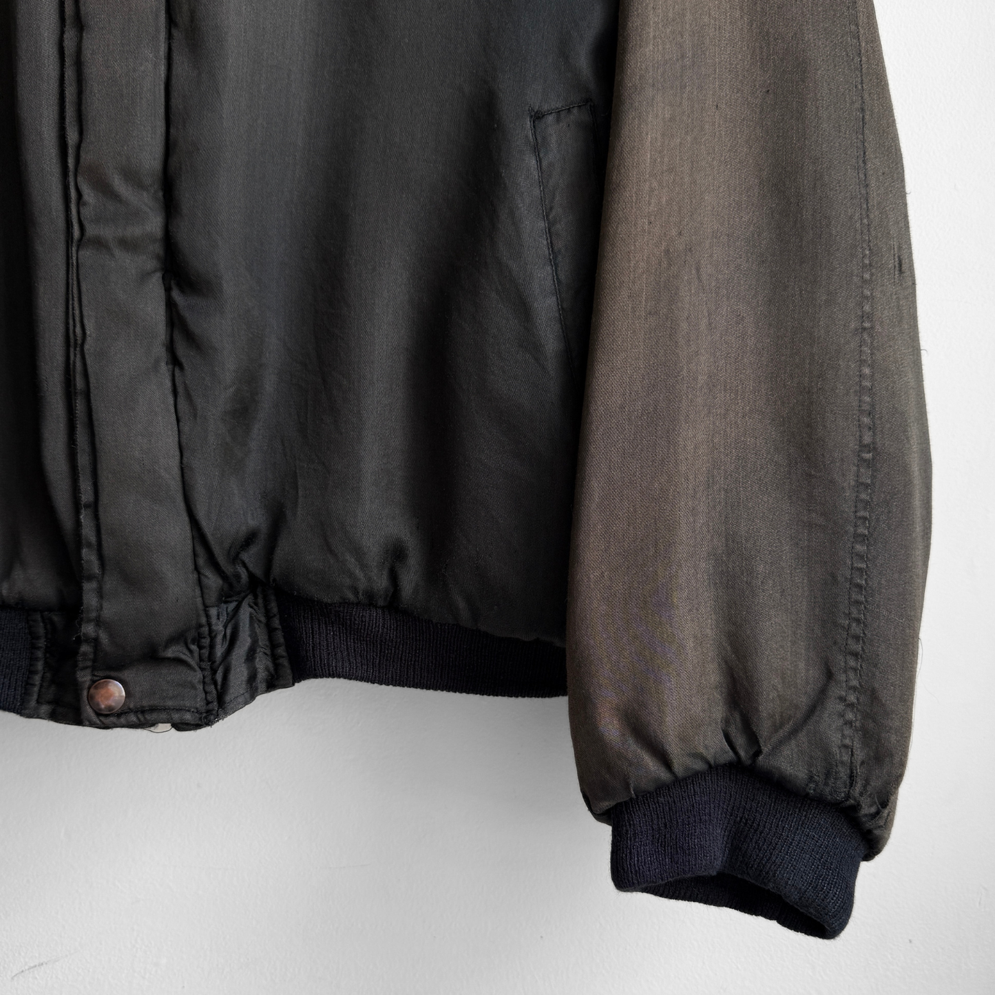 1980s Faded Black Chinese Souvenir Bomber Jacket