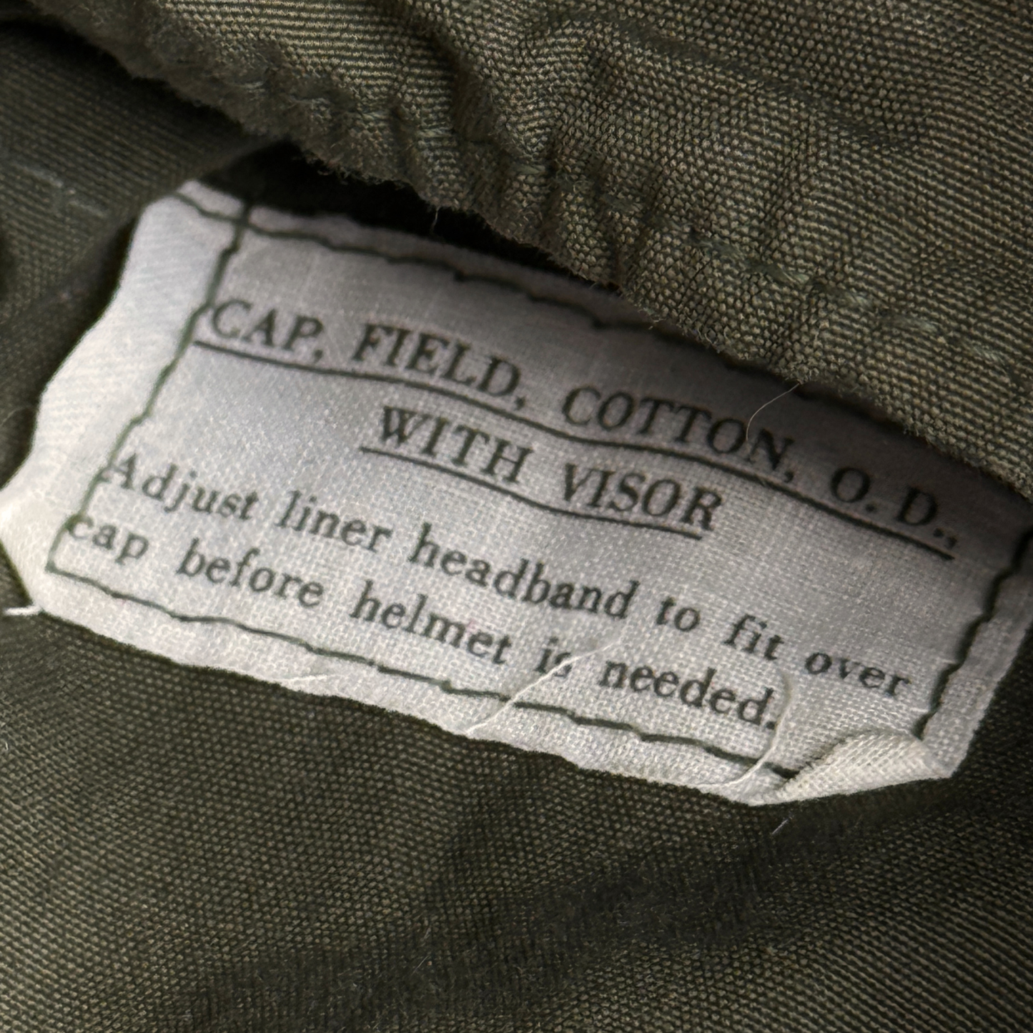 1940s U.S. Army O.D. Wool Field Cap