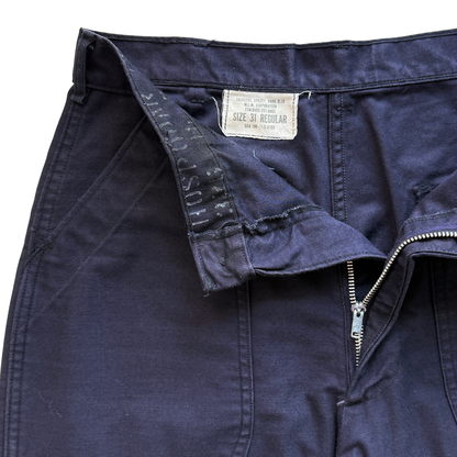 1970s U.S. Navy Dark Blue Utility Pants (30)
