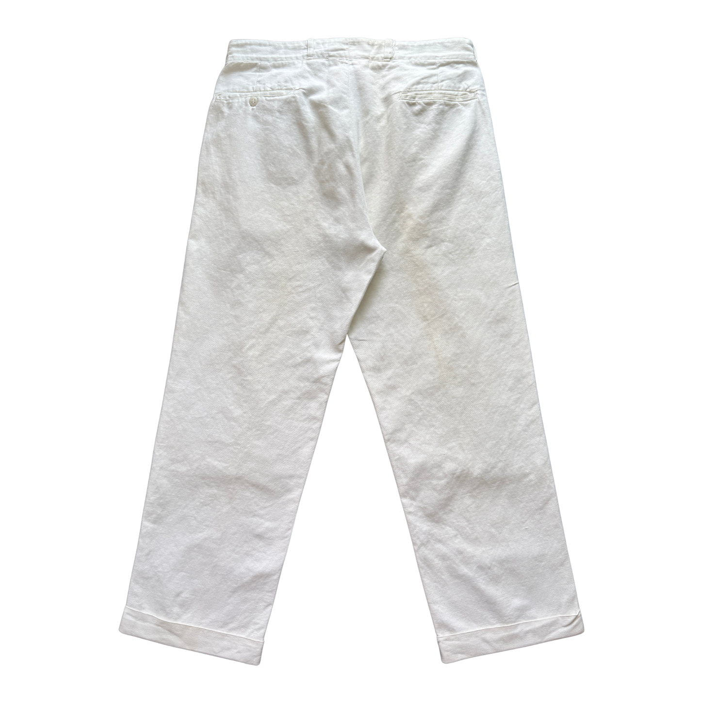 1940s White Sanforized Cotton Work Pants (33)