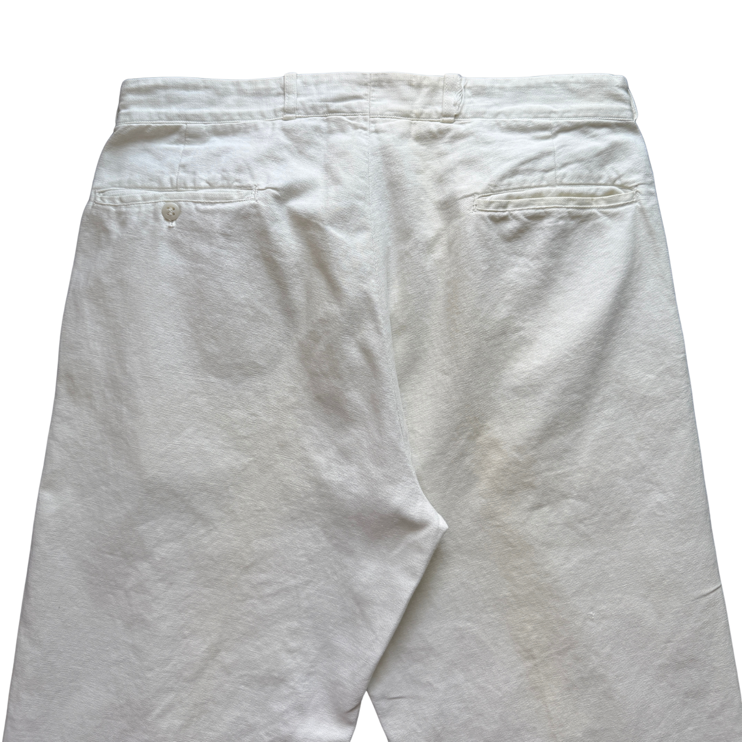1940s White Sanforized Cotton Work Pants (33)