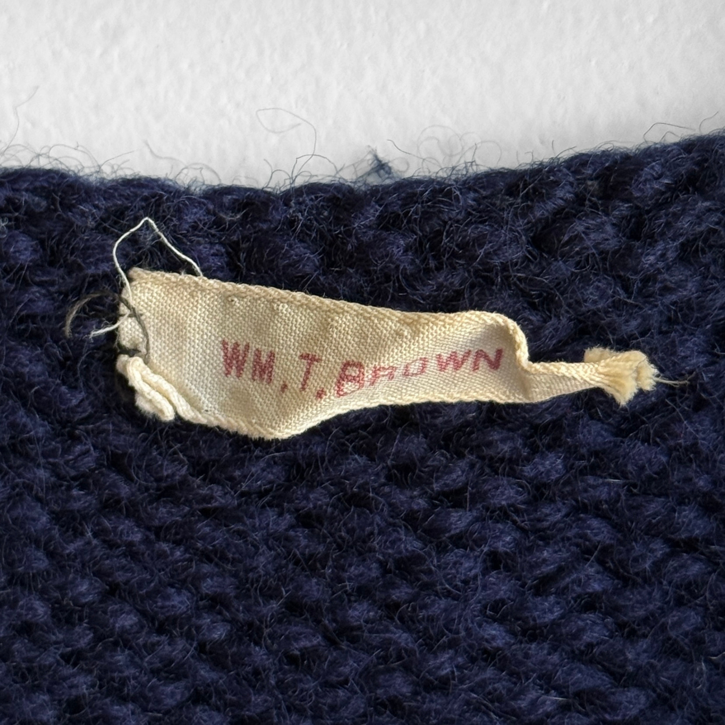 1940s American Red Cross Navy Knit Wool Vest