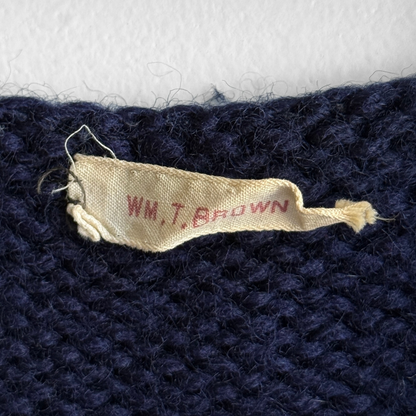 1940s American Red Cross Navy Knit Wool Vest