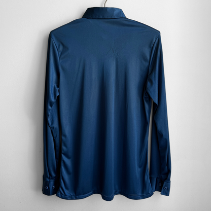 1970s Dark Blue Sport Shirt