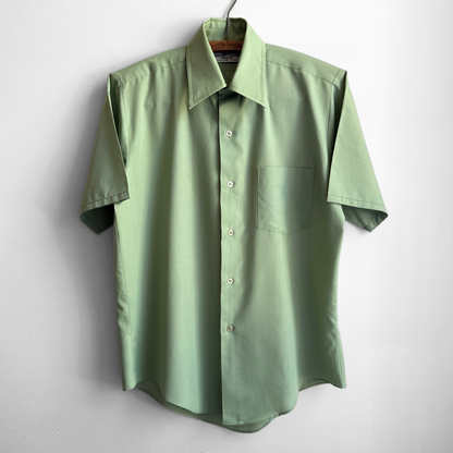 1970s Light Green Dress Shirt
