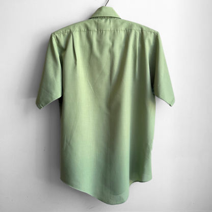 1970s Light Green Dress Shirt