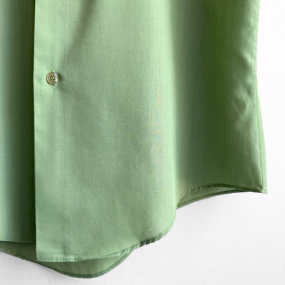 1970s Light Green Dress Shirt