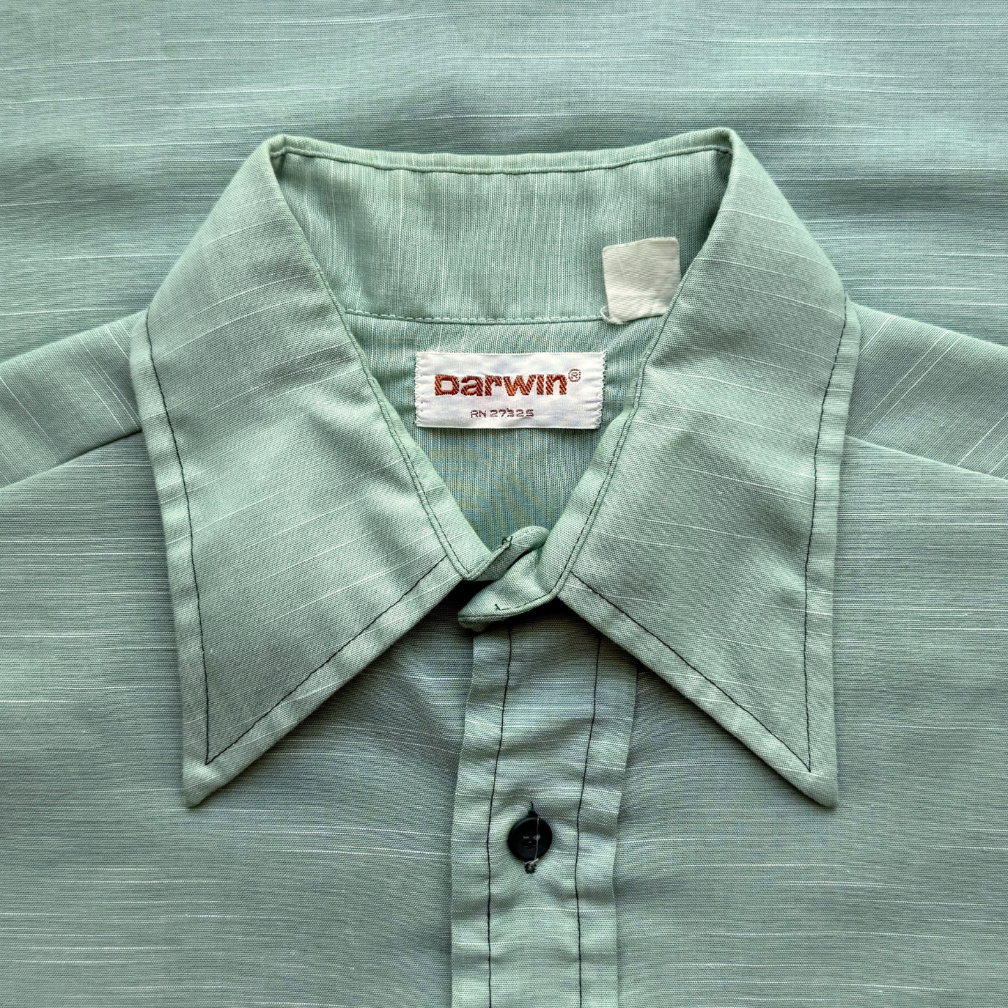 1970s Mint Green Dress Shirt