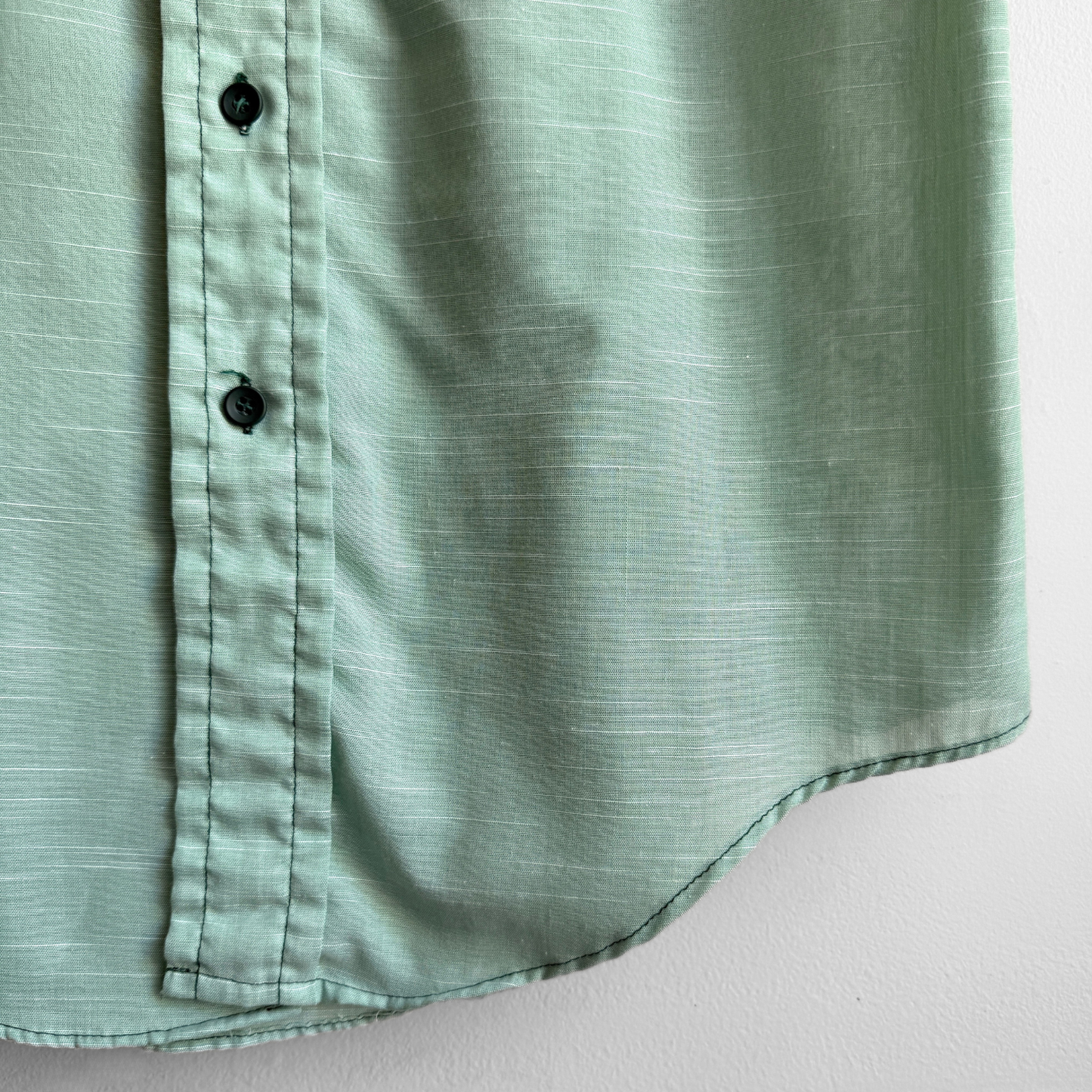 1970s Mint Green Dress Shirt
