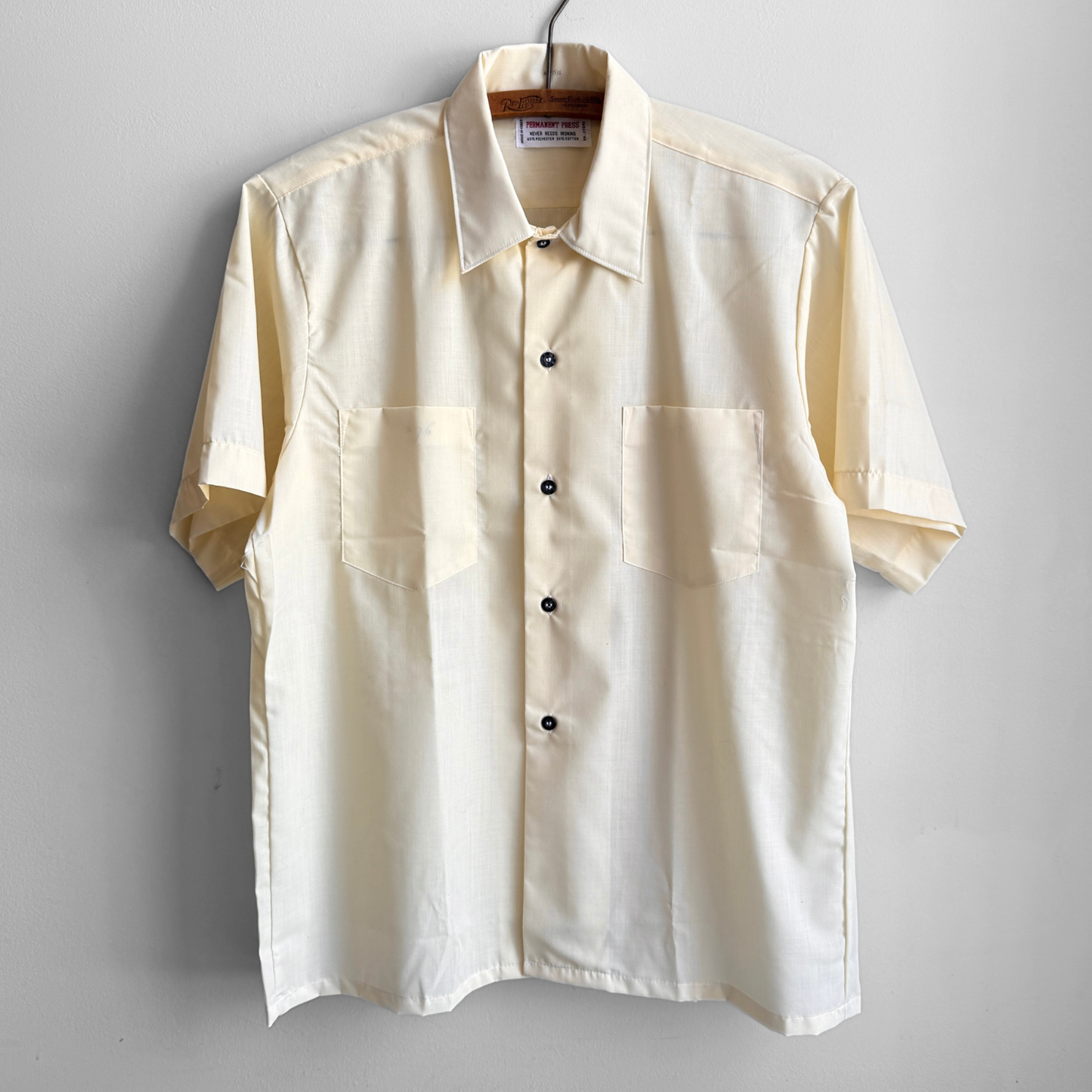 1970s Light Yellow Sport Shirt