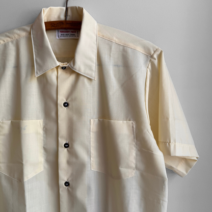 1970s Light Yellow Sport Shirt