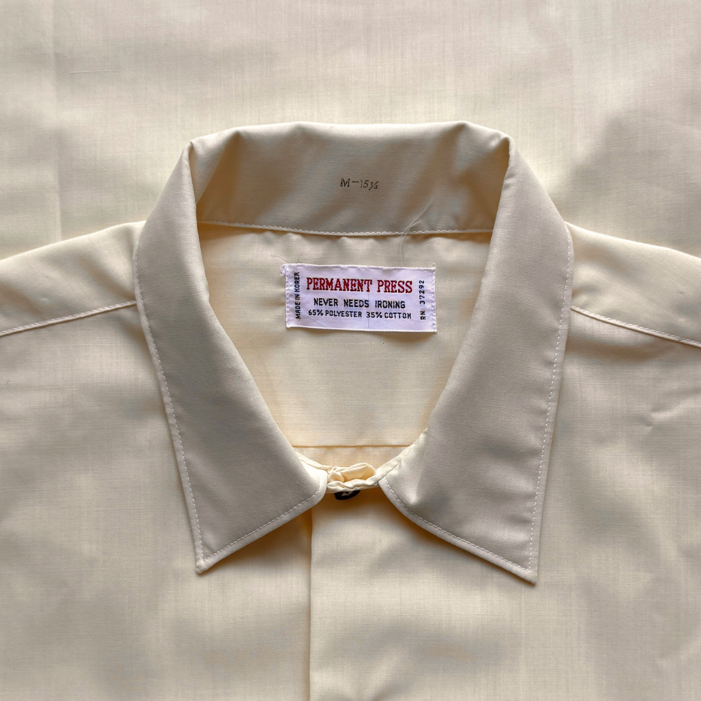 1970s Light Yellow Sport Shirt