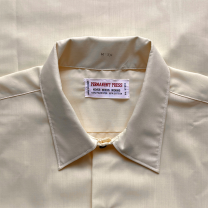 1970s Light Yellow Sport Shirt