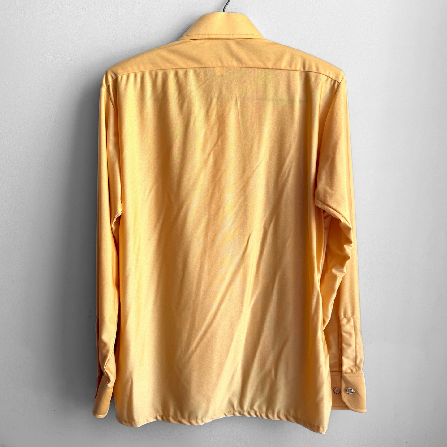 1970s Yellow Qiana Sport Shirt