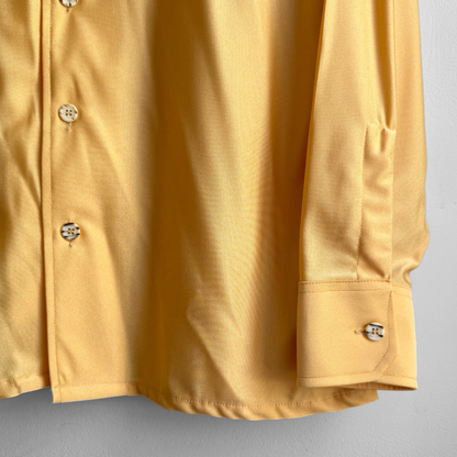 1970s Yellow Qiana Sport Shirt